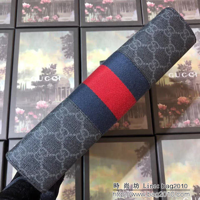 GUCCI古馳 爆款 GG織帶 男士大氣牛皮手拿包 475316 克皮PVC WTG1421